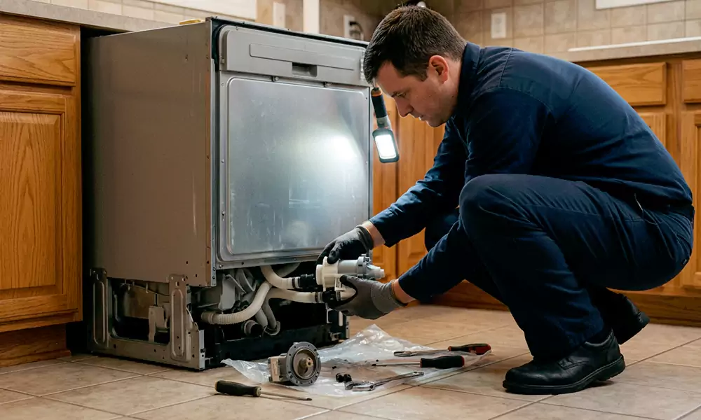 Dishwasher Pump Replacement in Solana Beach, CA