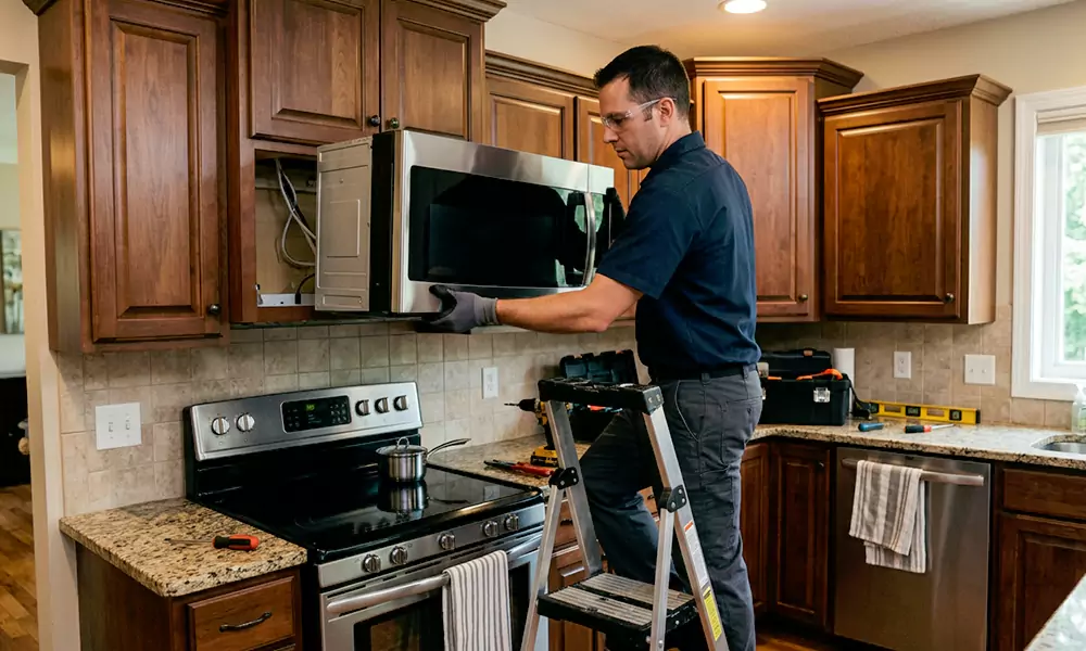 Microwave Installation in Solana Beach, CA