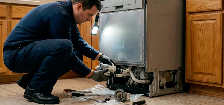 Dishwasher Drain Hose Repair in Solana Beach