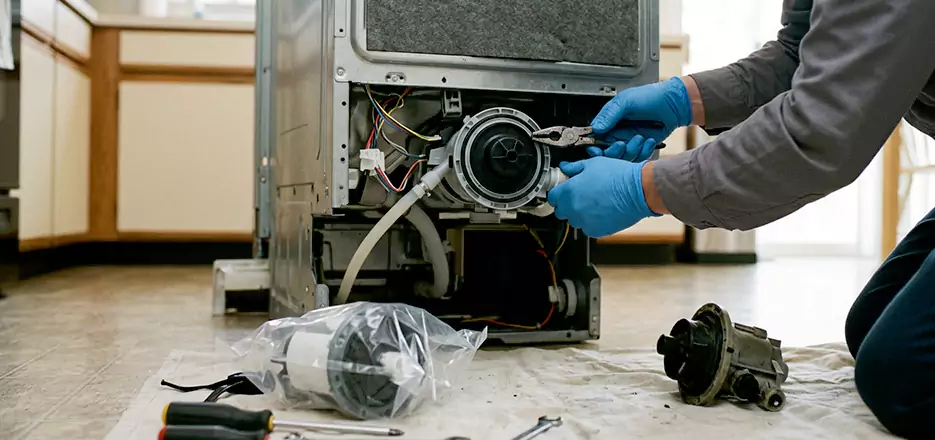 Dishwasher Motor Pump Replacement in Solana Beach